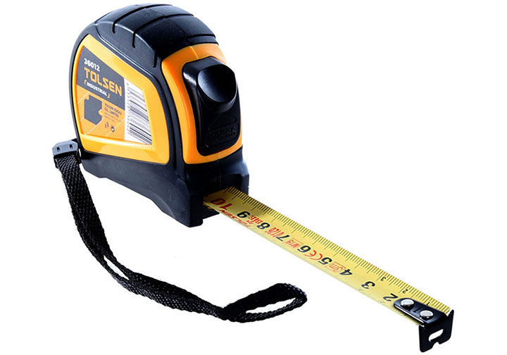 10m Thước cuộn thép (bảng rộng 25mm chỉ hệ mét) Tolsen 36016