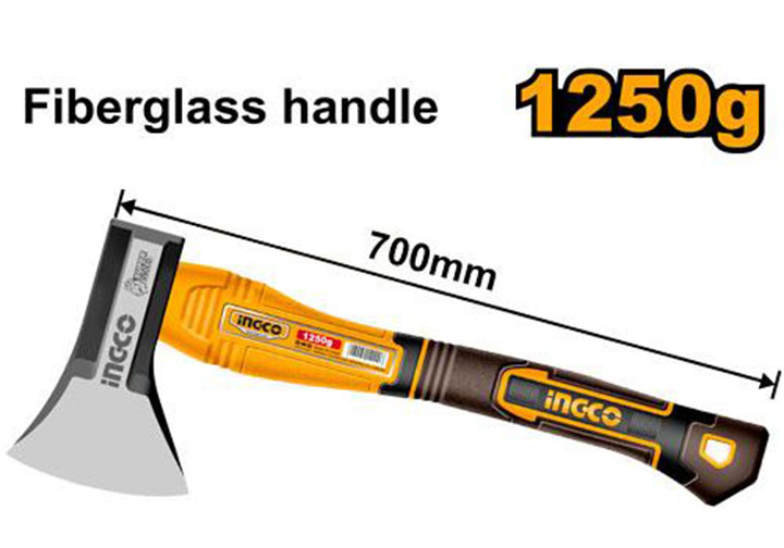 1250g Rìu cán nhựa dài 700mm Ingco HAX0811250