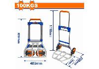 100kg Xe đẩy hàng 2 bánh gấp gọn Wadfow WWB9A10