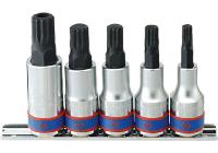 1/2" Bộ đầu tuýp lục giác sao 5 chi tiết Kingtony 4105PR