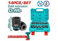 1/2" Bộ tuýp đen (10-27mm) 14 chi tiết Total THISTD12141