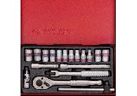 1/4" Bộ tuýp 18 chi tiết hệ inch bông Kingtony 2019SR03