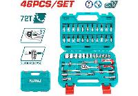 1/4" Bộ tuýp 4-14mm 46 chi tiết Total THT141462