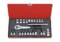 3/8" bộ tuýp 24 chi tiết hệ mét Kingtony 3024MR