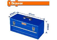 470x218x210mm Thùng đựng đồ nghề bằng sắt có ngăn kéo Wadfow WTB8A22