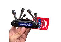 5-12mm Bộ vặn tuýp gấp gọn 6 chi tiết Workpro WP222099