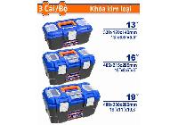 Bộ 3 thùng đựng đồ nghề khóa kim loại Wadfow WTB4103