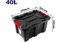 Thùng nhựa đen dung tích 40L Emtop EMTB3340