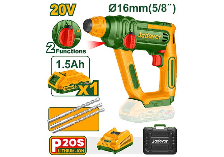 20V Máy khoan búa dùng pin Jadever JDLM1B161