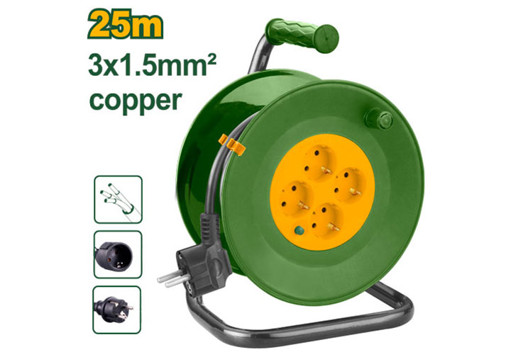 25m Ổ cắm điện quay (4 ổ cắm) Jadever JDEJ8380