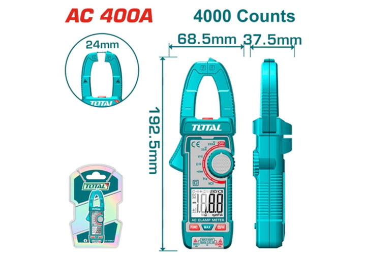 400A Ampe kìm đo dòng AC Total TMT762001