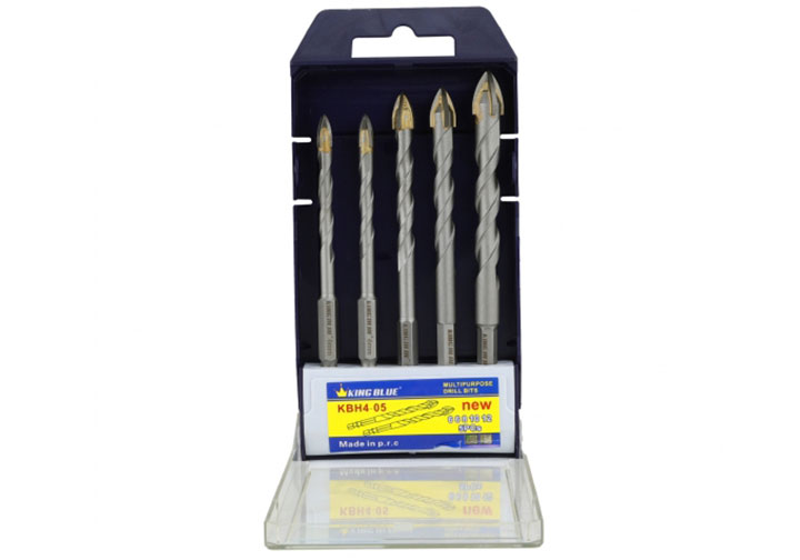 6-12mm Bộ mũi khoan đa năng chuôi lục giác 5 chi tiết Kingblue KBH4-05