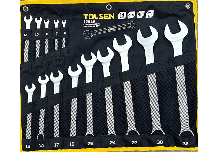6-32mm Bộ cờ lê vòng miệng 14 chi tiết Tolsen 15889