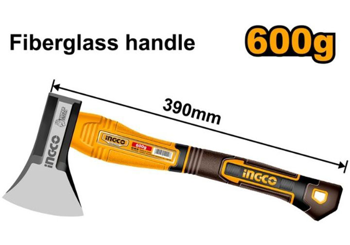 600g Rìu cán nhựa dài 390mm Ingco HAX081600