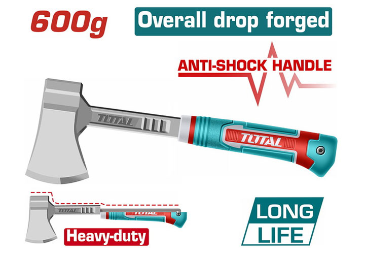 600g Rìu cán nhựa Total THAX061600L