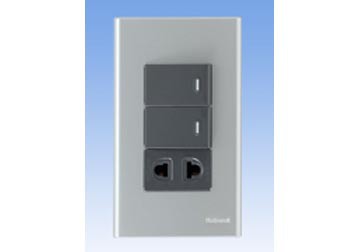 Bộ 2 công tắc đơn và 1 ổ cắm đơn Panasonic
