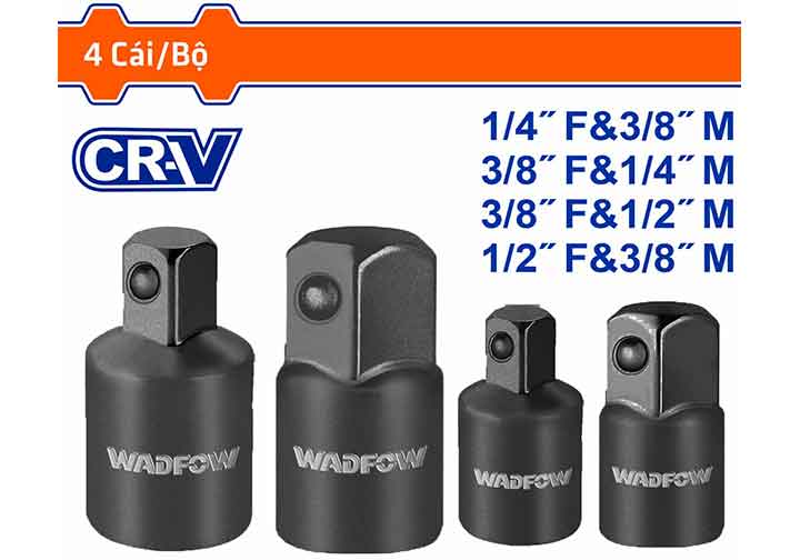 Bộ chuyển đầu nối tuýp 4 chi tiết Wadfow WMS6404