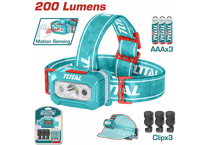 Đèn pin đội đầu dùng pin tiểu (pin AAA) Total THL013AAA6