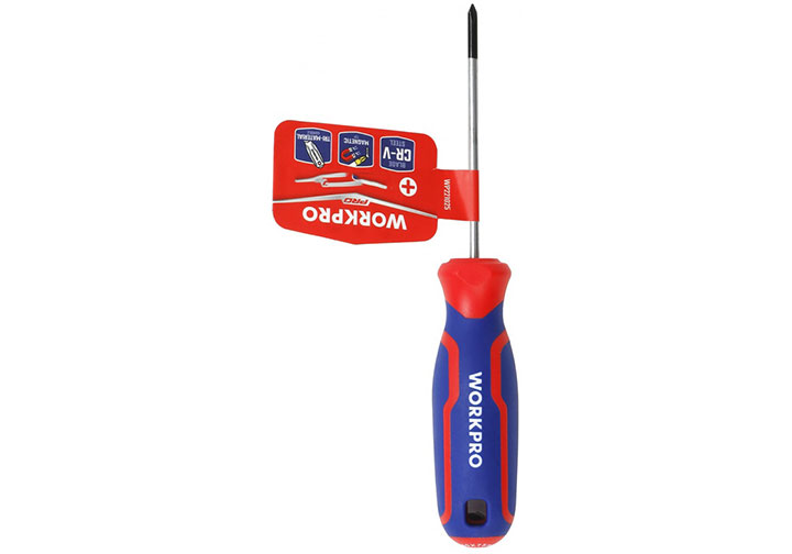 PH2x100mm Tuốc nơ vít bake tay cầm bọc cao su Workpro WP221029 PH2x100mm Tuốc nơ vít bake tay cầm bọc cao su Workpro WP221029